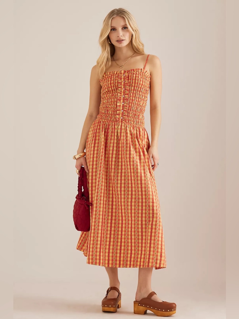 NWT Damson Madder Grace Midi Dress